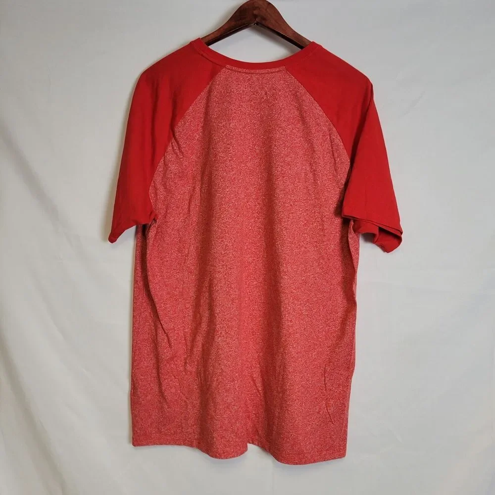 Nike Tee Dri Fit Ohio State Buckeyes Short Sleeve Shirt Mens XL Two Tone Red‎